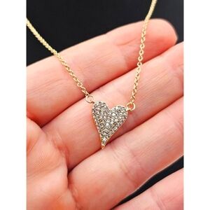 NEW Gold Plated Stainless Steel Heart Pendant Nacklace